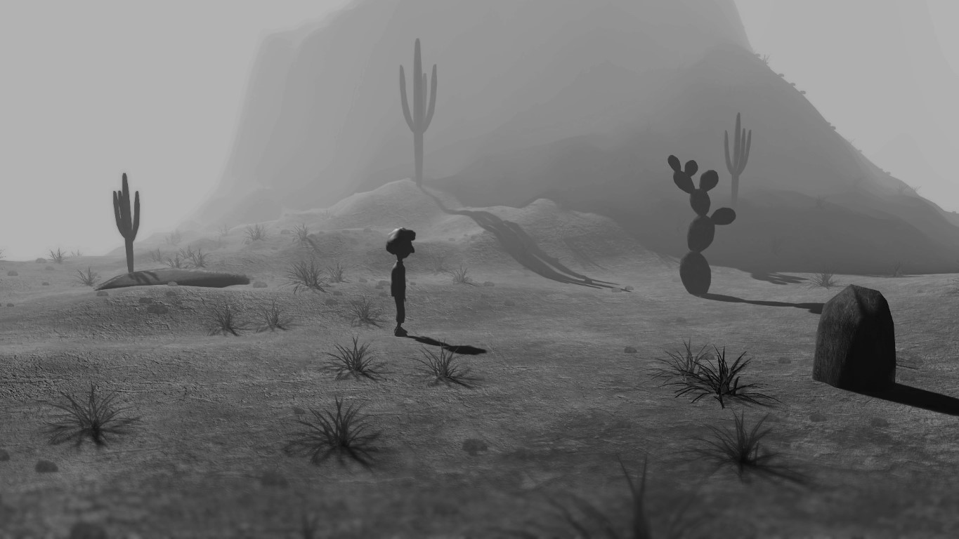 Abstrakte Tuschezeichnung