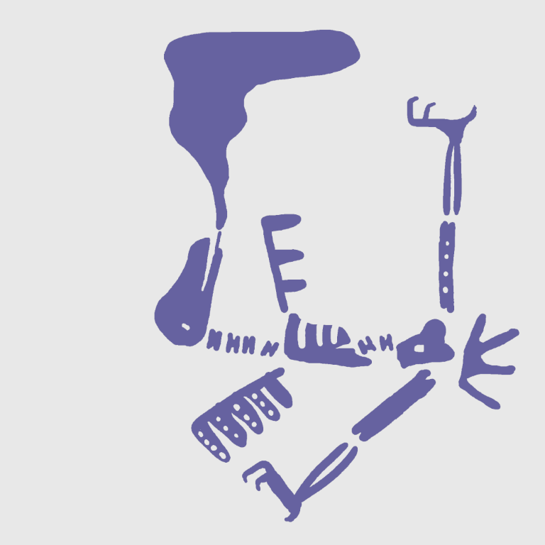 Rauchendes Vogelskelett