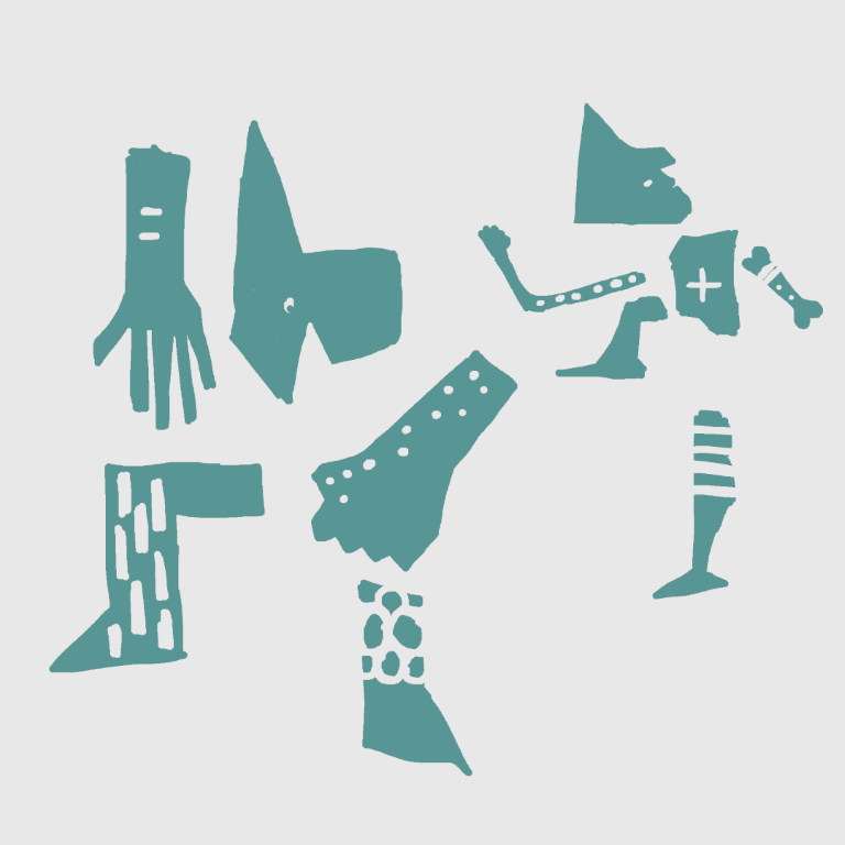 Zwei tanzende Figuren