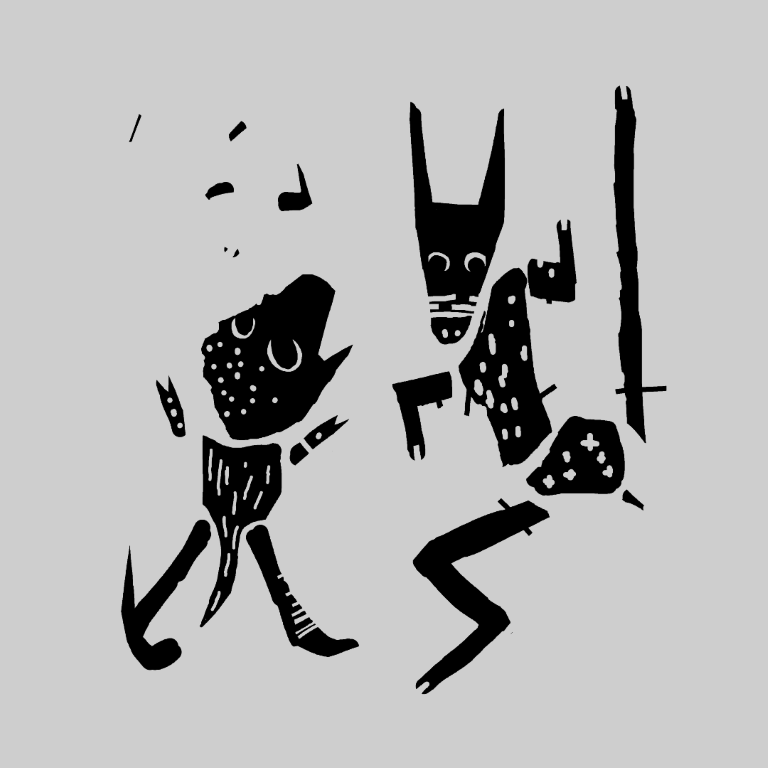 1 Tanzender Frosch und Kuh